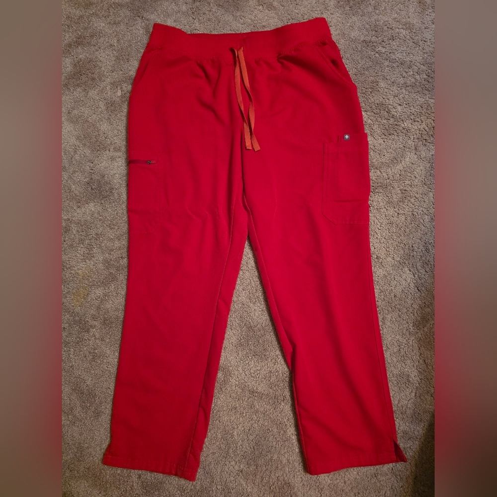 Figs Red Yola Scrub Pants